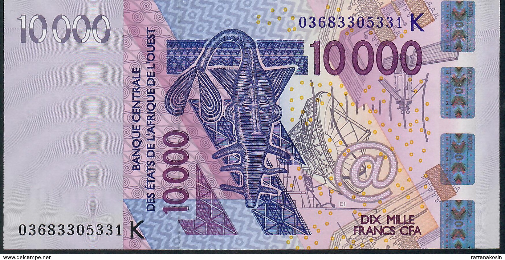 W.A.S. SENEGAL P718Ka 10000 Or 10.000 FRANCS (20)03 FIRST YEAR ! Signature 32 UNC. - États D'Afrique De L'Ouest