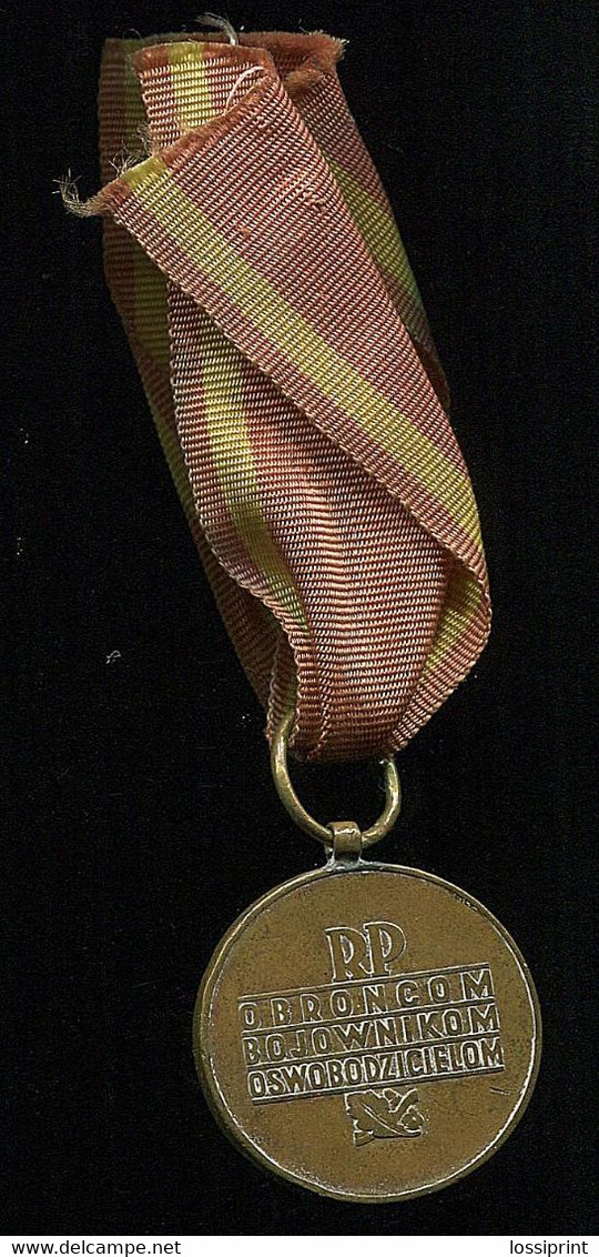 Poland:Medal Za Warszawe 1939-1945, Medal For Warsaw 1939–1945 - Sonstige & Ohne Zuordnung