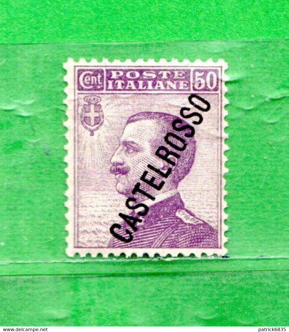 (Riz) Colonie Italiane CASTELROSSO **- 1924 - 50. Cent. Sovrastampa Diagonale.  Unif. 21.   MNH - Castelrosso