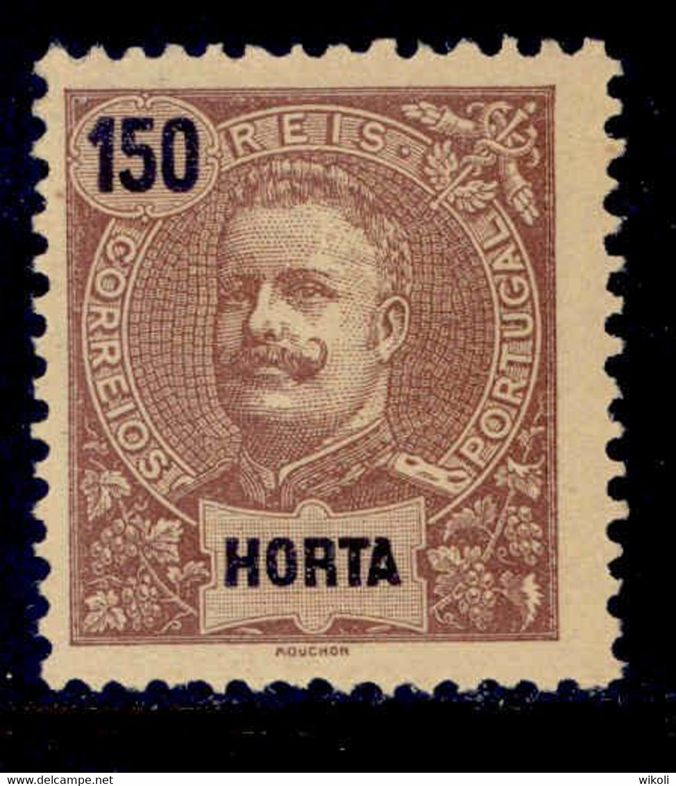 ! ! Horta - 1897 D. Carlos 150 R - Af. 23 - MH - Horta