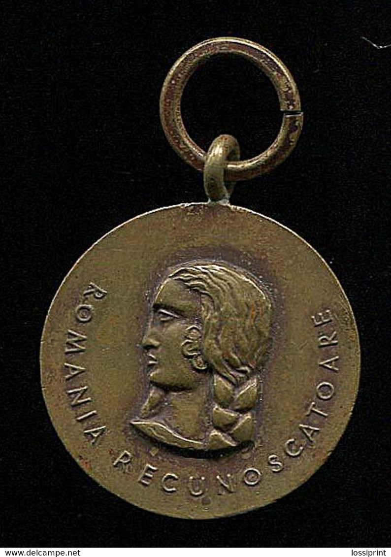 Romania:Medal Recuno Scatoare 1941 - Andere & Zonder Classificatie