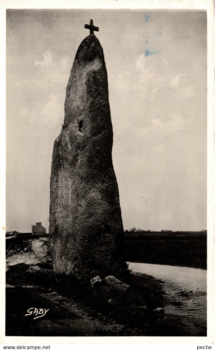 N°90721 -cpsm Brignogan -le Menhir- - Dolmen & Menhirs