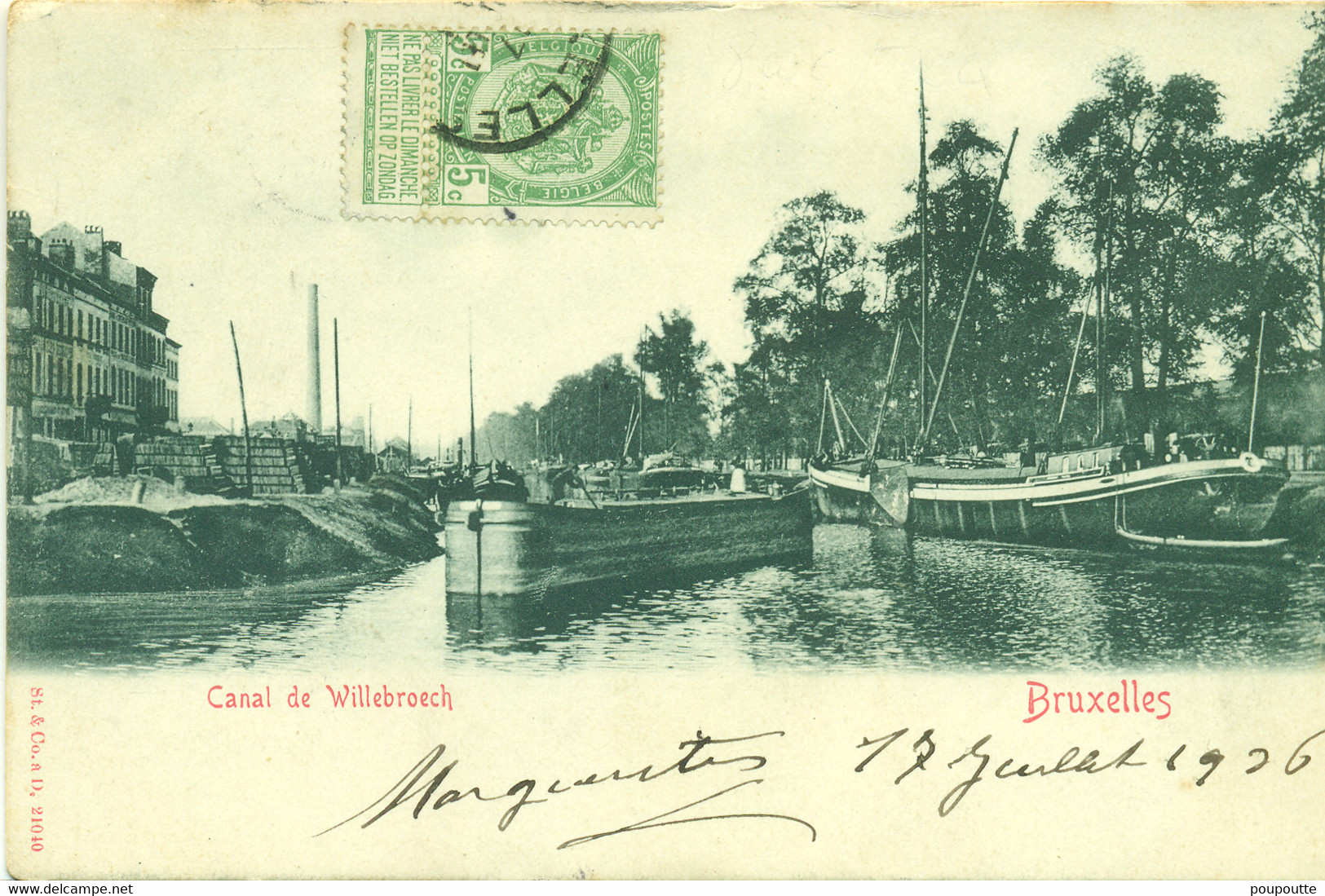 BRUXELLES. Le Canal De Willebroeck - Navegación - Puerto