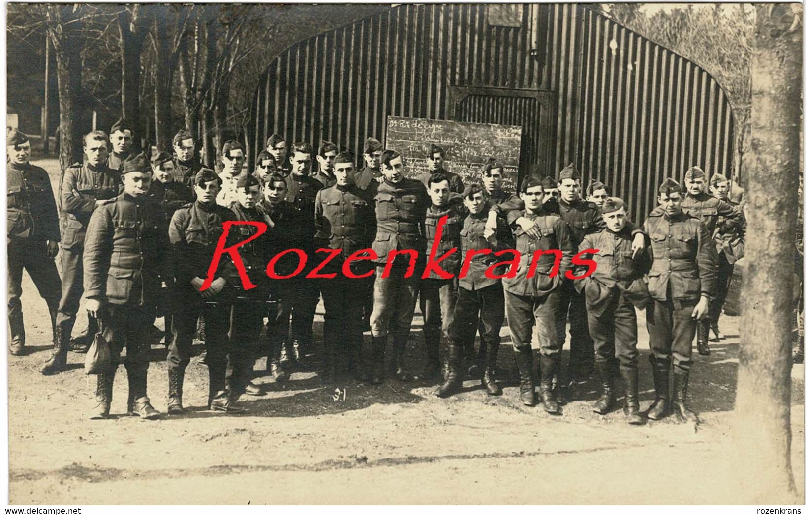 Lot Van 8 Acht Unieke Fotokaarten Hemiksem Depot Saint Bernard Soldaten Belgisch Leger Military Photo Army CPA - Hemiksem