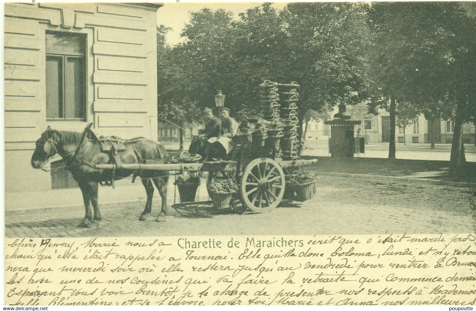 BRUXELLES. Charette De Maraichers - Markten