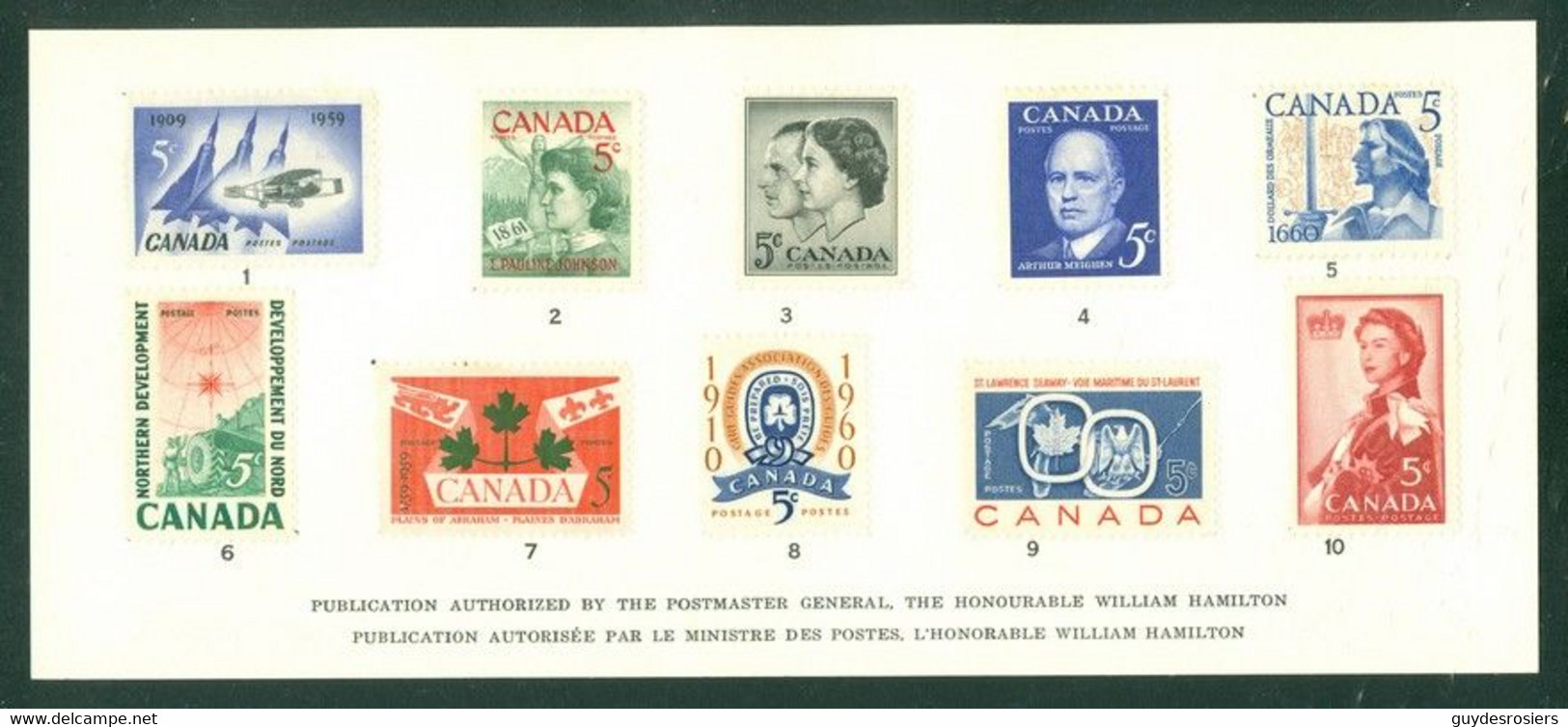 Histoire Du Canada En Timbres-poste / Canadian History In Postage Stamps (7552-B) - Lettres & Documents