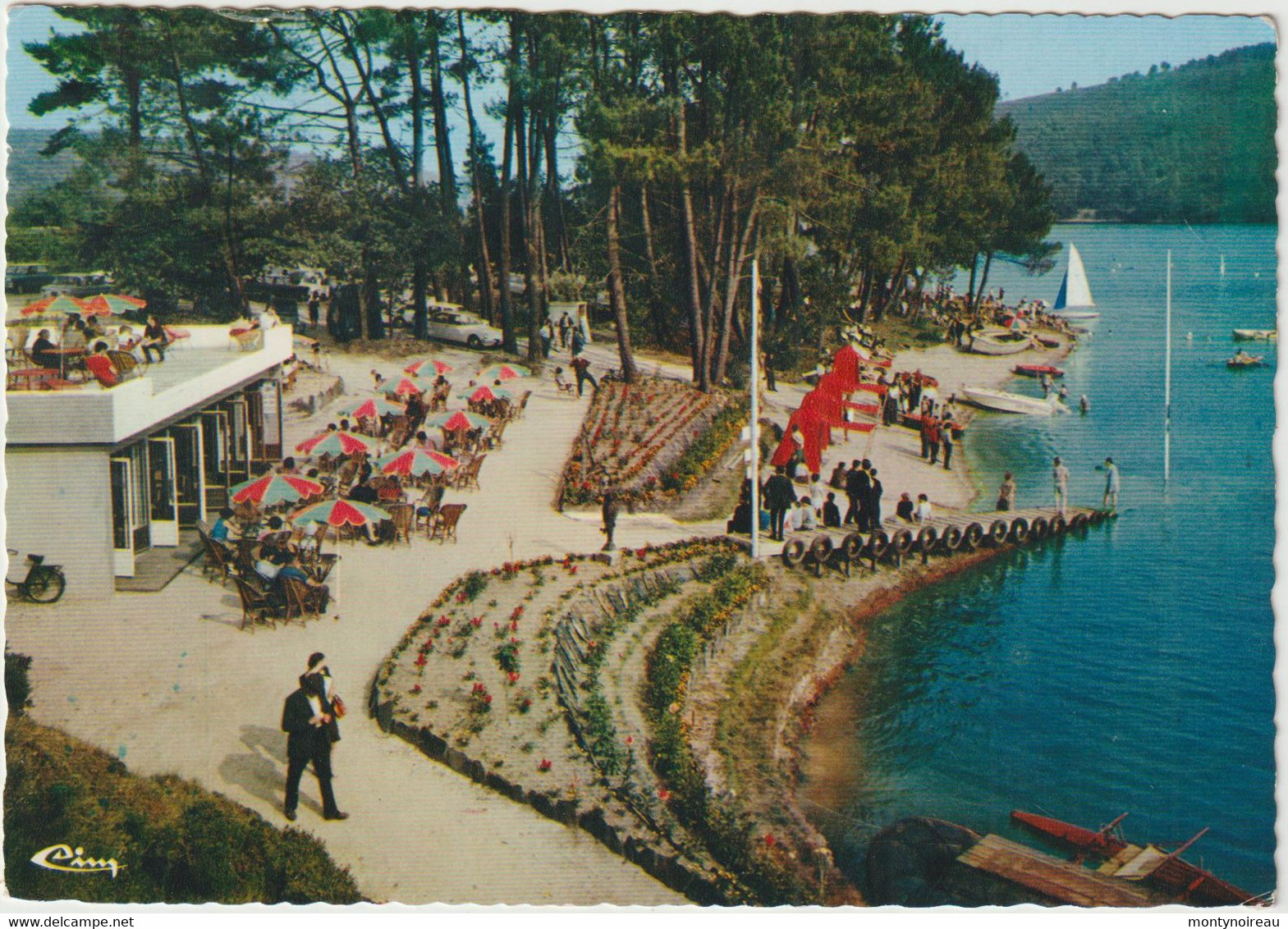 Côtes D ' Armor : CAUREL : Lac De Guerledan "  Beau  Rivage "  1970, Cim - Caurel