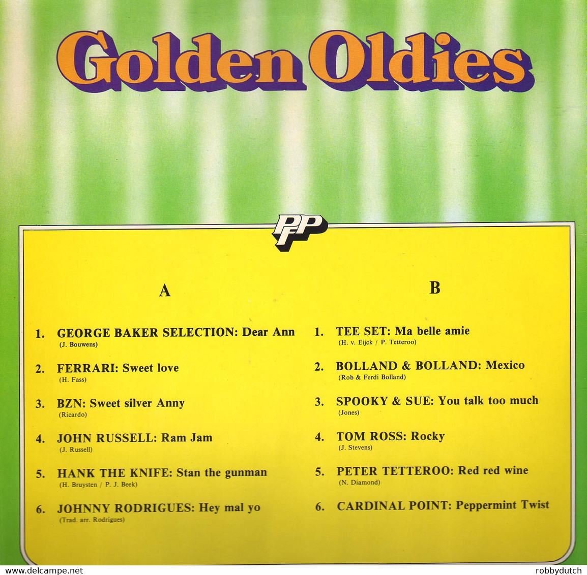 * LP *  GOLDEN OLDIES - GEORGE BAKER / HANK THE KNIFE / TEE-SET / FERRARI A.o. - Compilaties