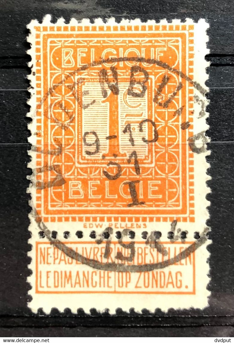 België, 1912, Nr. 108, Gestempeld OUDENBURG - 1912 Pellens