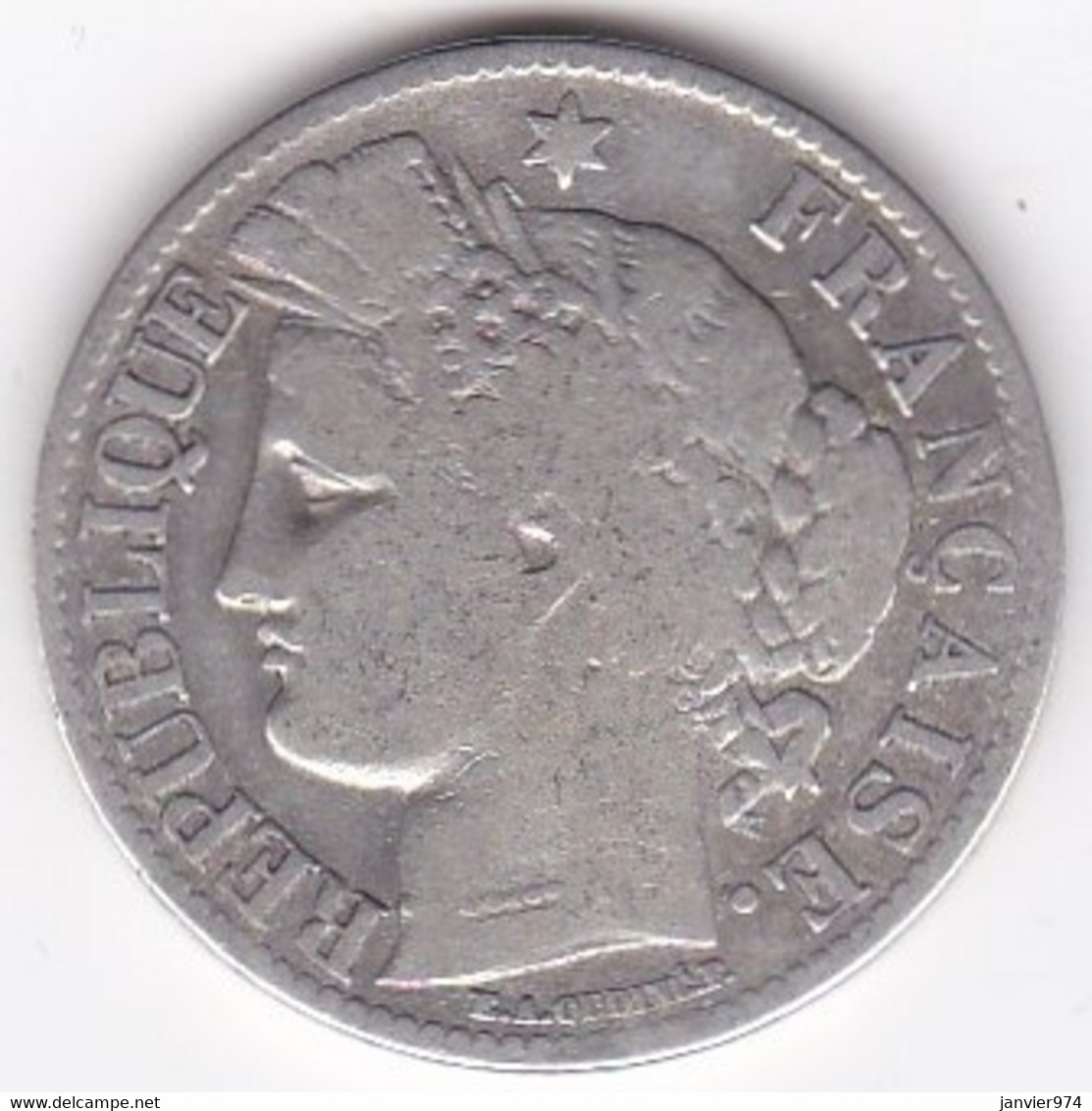 2 Francs Cérès 1871 A Paris , Petit A , En Argent - 1870-1871 Gouvernement De La Défense Nationale