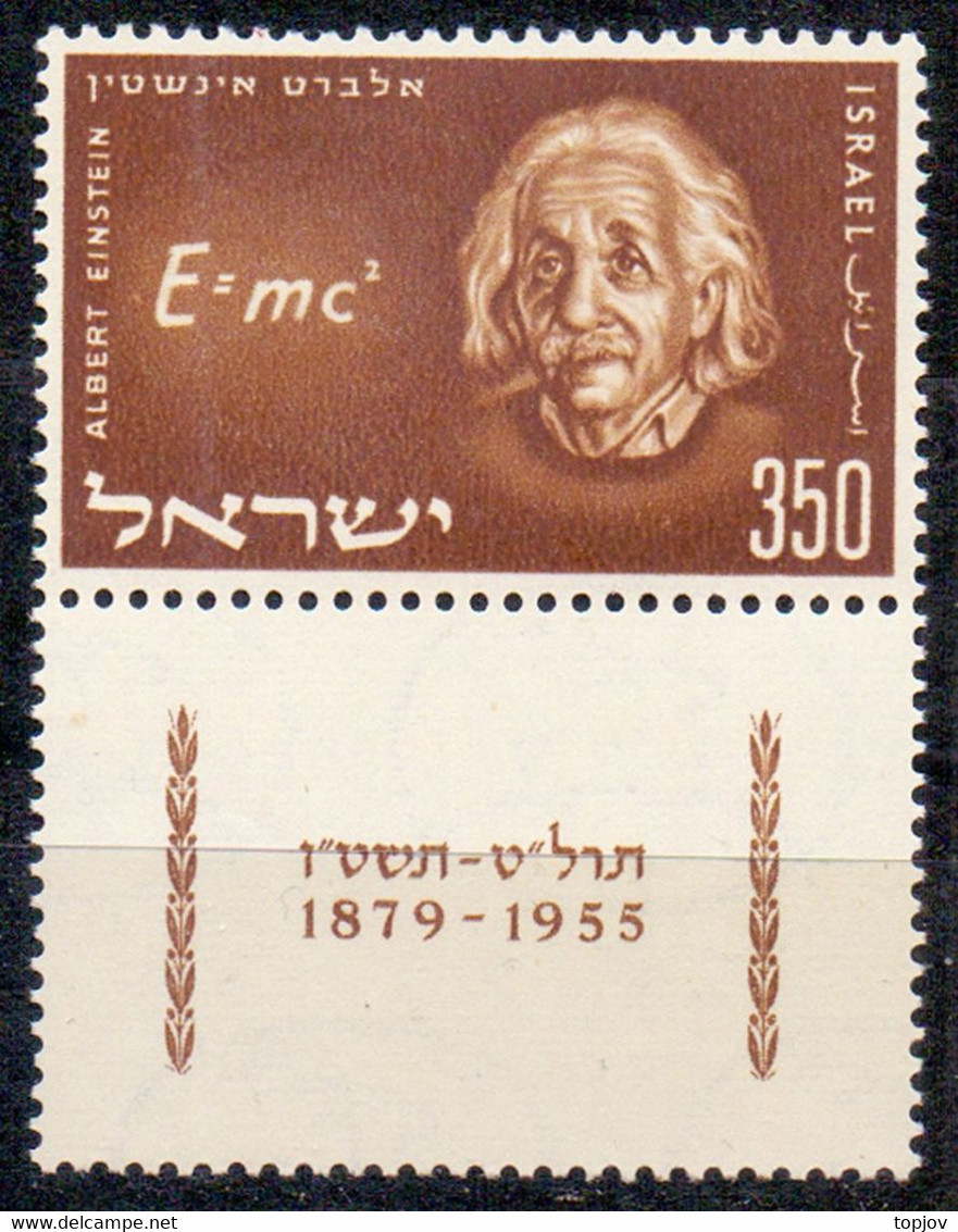 ISRAEL - A. EINSTEIN - **MNH - 1956 - Albert Einstein