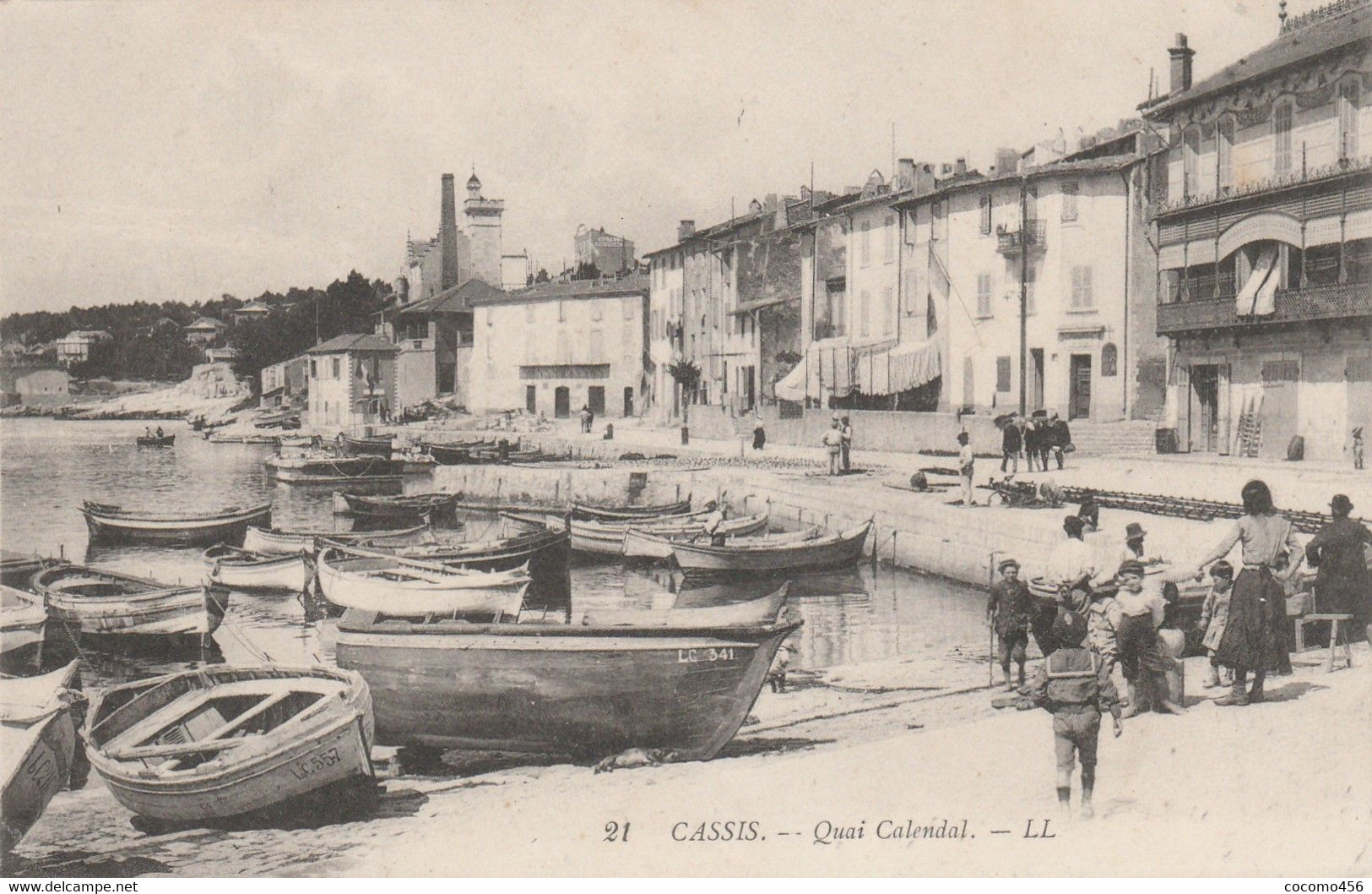 CPA CASSIS QUAI CALENDAL 1914 - Cassis