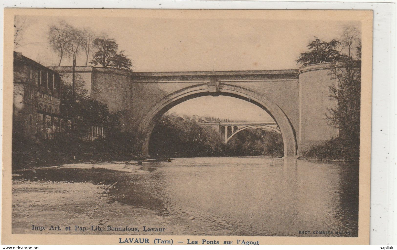 DEPT 81 : Impr. Bonnafous : Lavaur Les Ponts Sur L'Agout : Photo Combier Macon - Lavaur