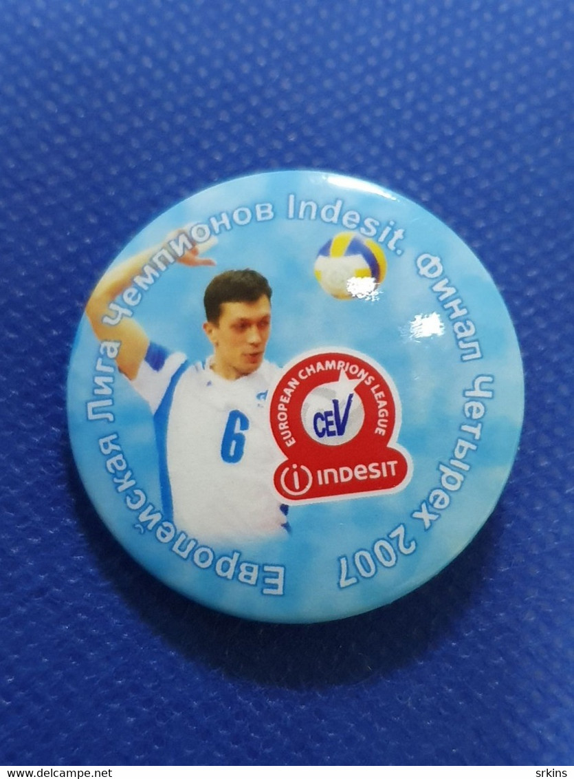 Broche Badge Pin Final Four Volleyball Indesit Euripean Champions League 2007 (2006/2007) - Pallavolo