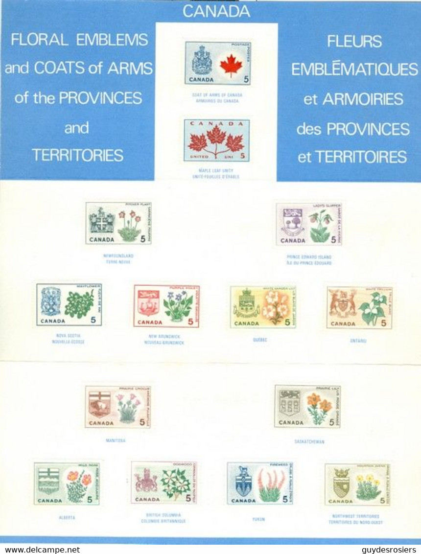 Armoiries / Coats Of Arm. Histoire Du Canada En Timbres-poste / Canadian History In Postage Stamps; + Env. (7553-B) - Lettres & Documents