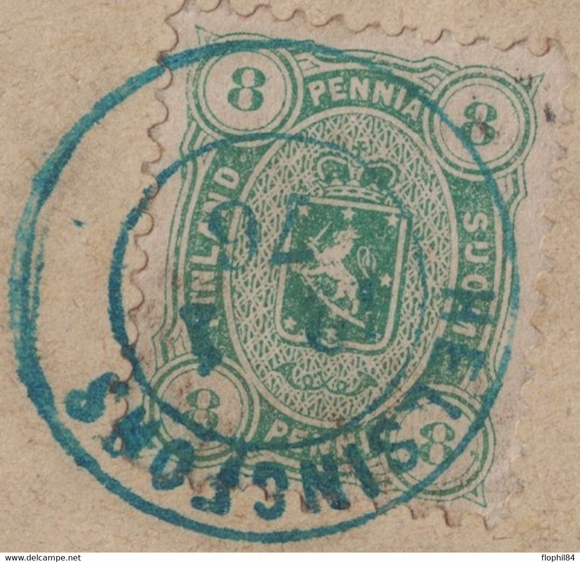 FINLANDE - N°19 - SUR FRAGMENT DE LETTRE - OBLITERATION HELSINGFORS LE 2-1-1876 - COTE OBLITERE 75€ - SUR LETTRE 6000€ - Usati