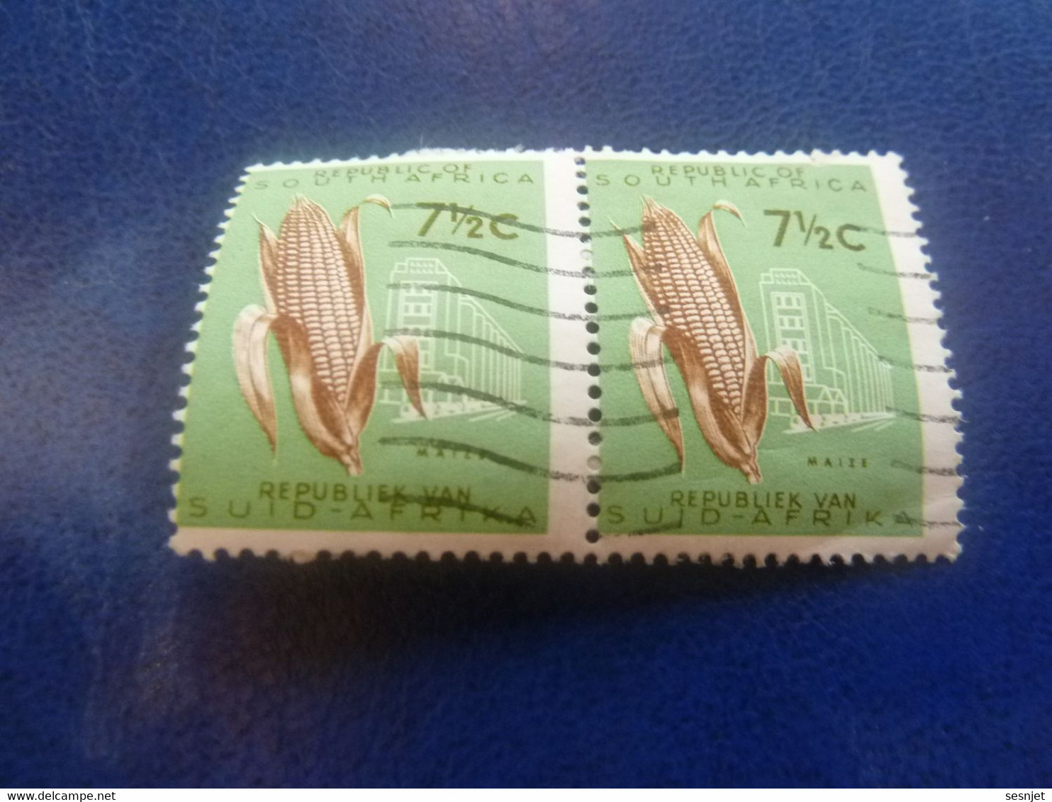 Republiek Van Suid-Africa - Maize - 7 1/2 C. - Multicolore - Double Oblitérés - Année 1980 - - Usados