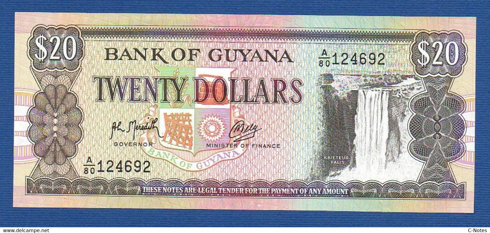 GUYANA - P.27(2) – 20 Dollars ND (1989) UNC Serie A/80 124692 - Guyana