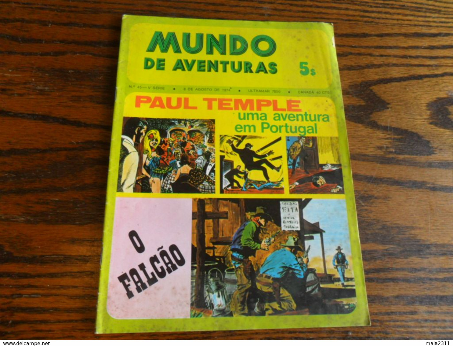 REVISTA BD / MUNDO DE AVENTURAS N° 45 / AGOSTO 1974 - Comics & Manga (andere Sprachen)