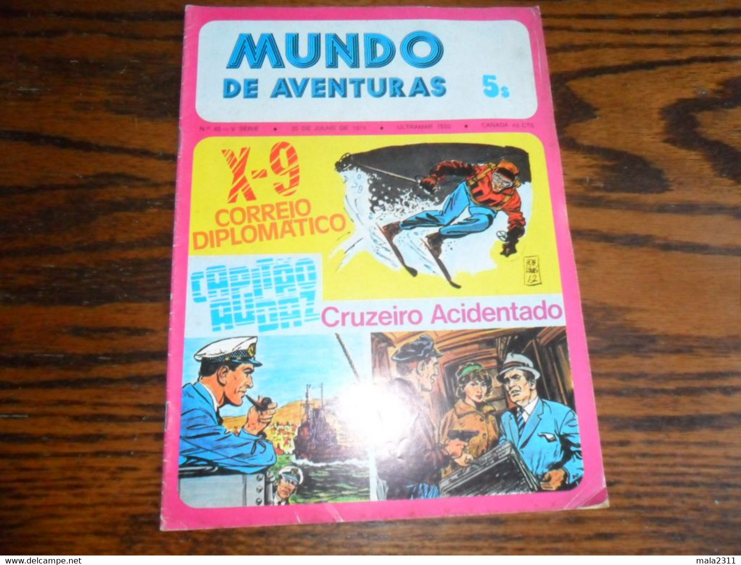 REVISTA BD / MUNDO DE AVENTURAS N° 43  /  JULHO 1974 - Cómics & Mangas (otros Lenguas)