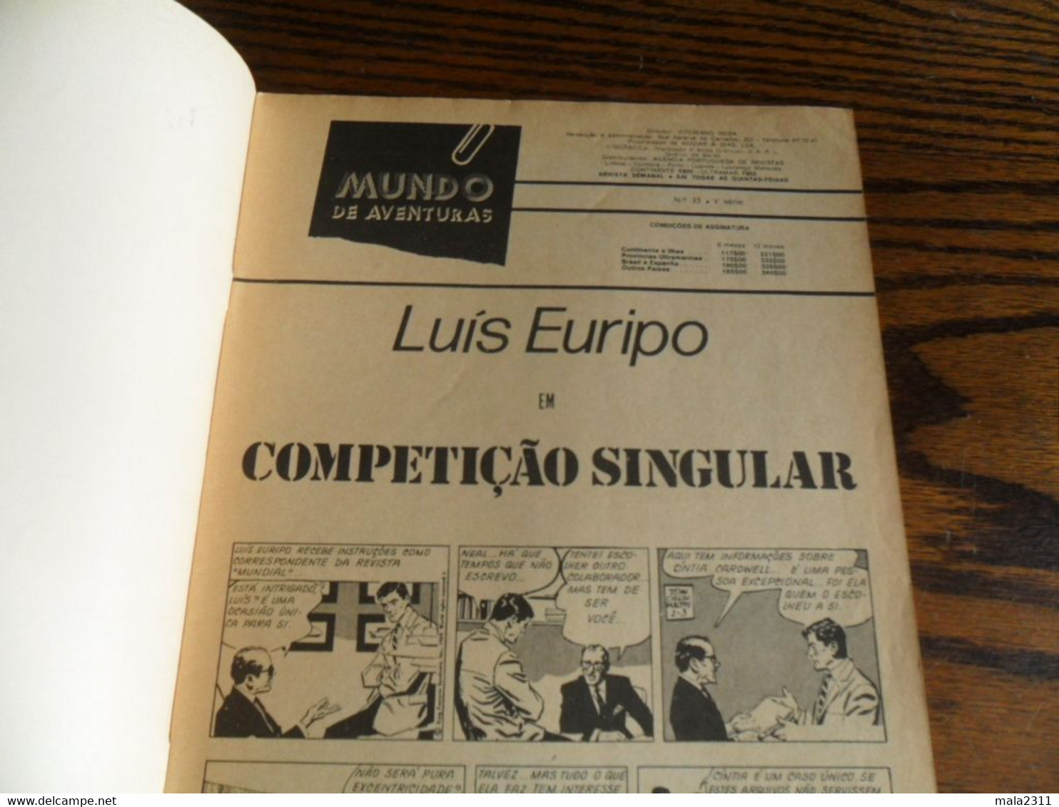 REVISTA BD / MUNDO DE AVENTURAS N° 35  /  MAIO  1974 - BD & Mangas (autres Langues)