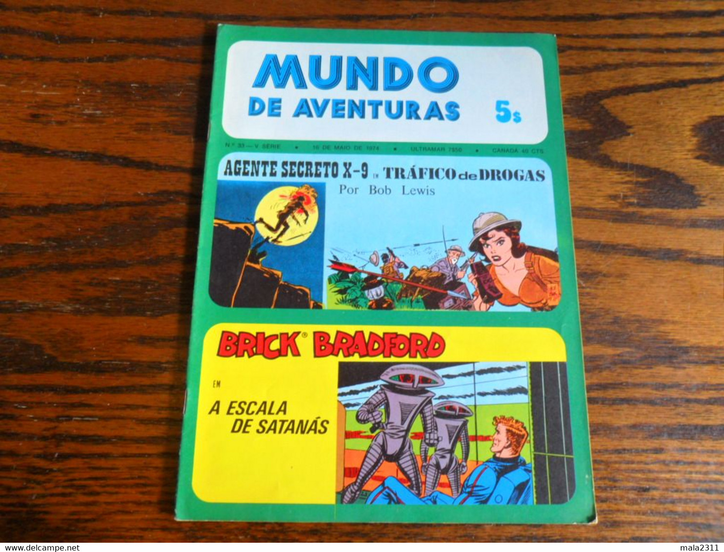 REVISTA BD / MUNDO DE AVENTURAS N° 33  /  MAIO  1974 - Stripverhalen & Mangas (andere Talen)