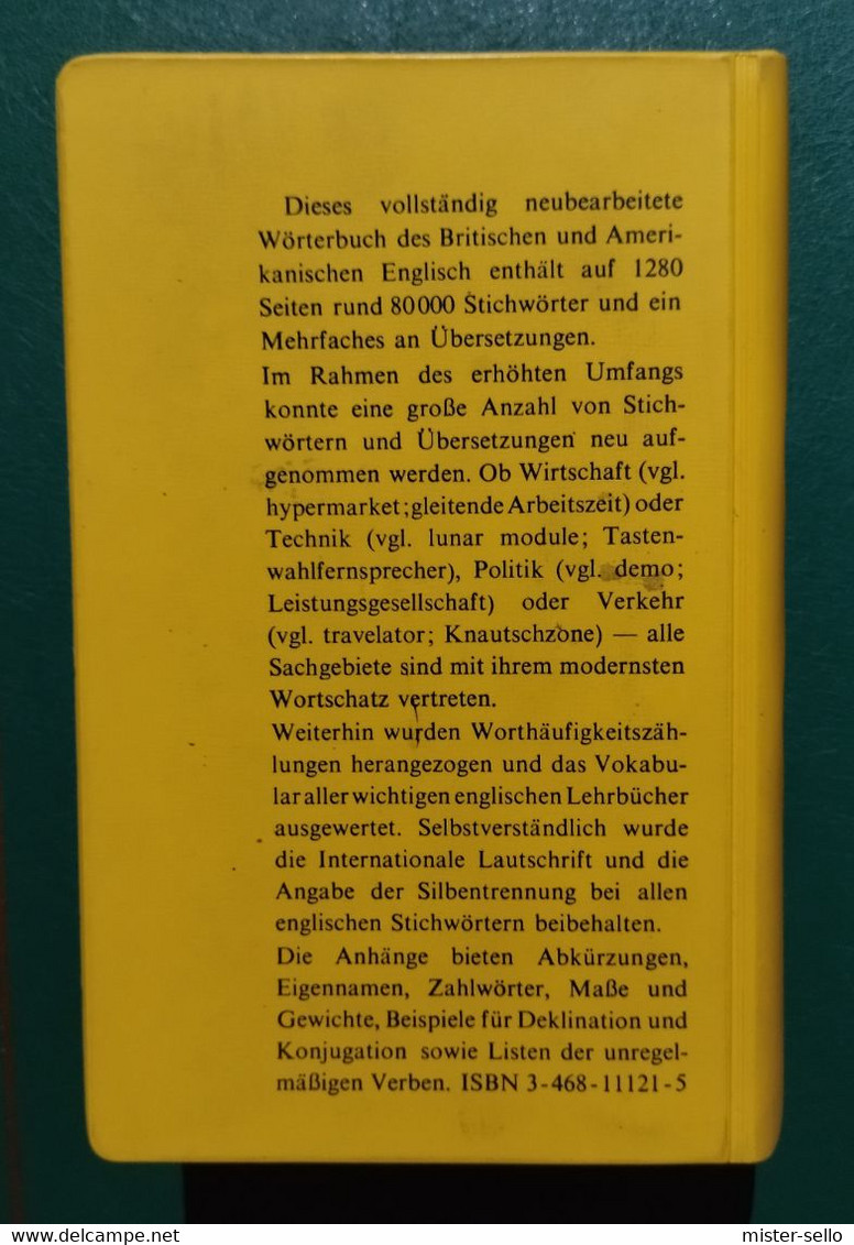 DICCIONARIO ENGLISCH-DEUTSCH LANGENSCHEIDTS TASCHENEÖRTETBUCH. - Woordenboeken