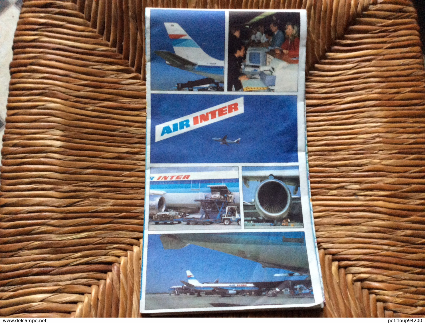 AIR INTER  CARTE DE FRANCE  30 Villes Escales En France  FOLDEX - Werbung