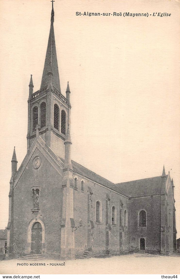 ¤¤   -   SAINT-AIGNAN-sur-ROË   -  L'Eglise      -  ¤¤ - Saint Aignan Sur Rö