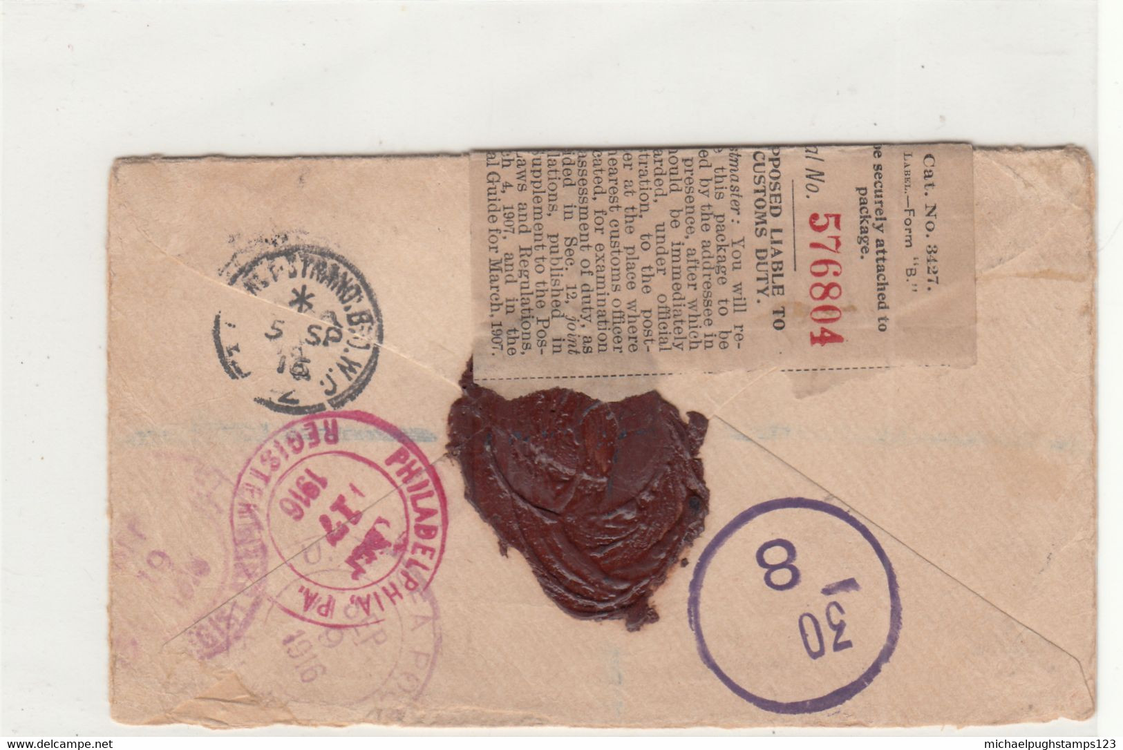 G.B. / London / Stamp Dealers / Export Parmits / U.S. - Zonder Classificatie