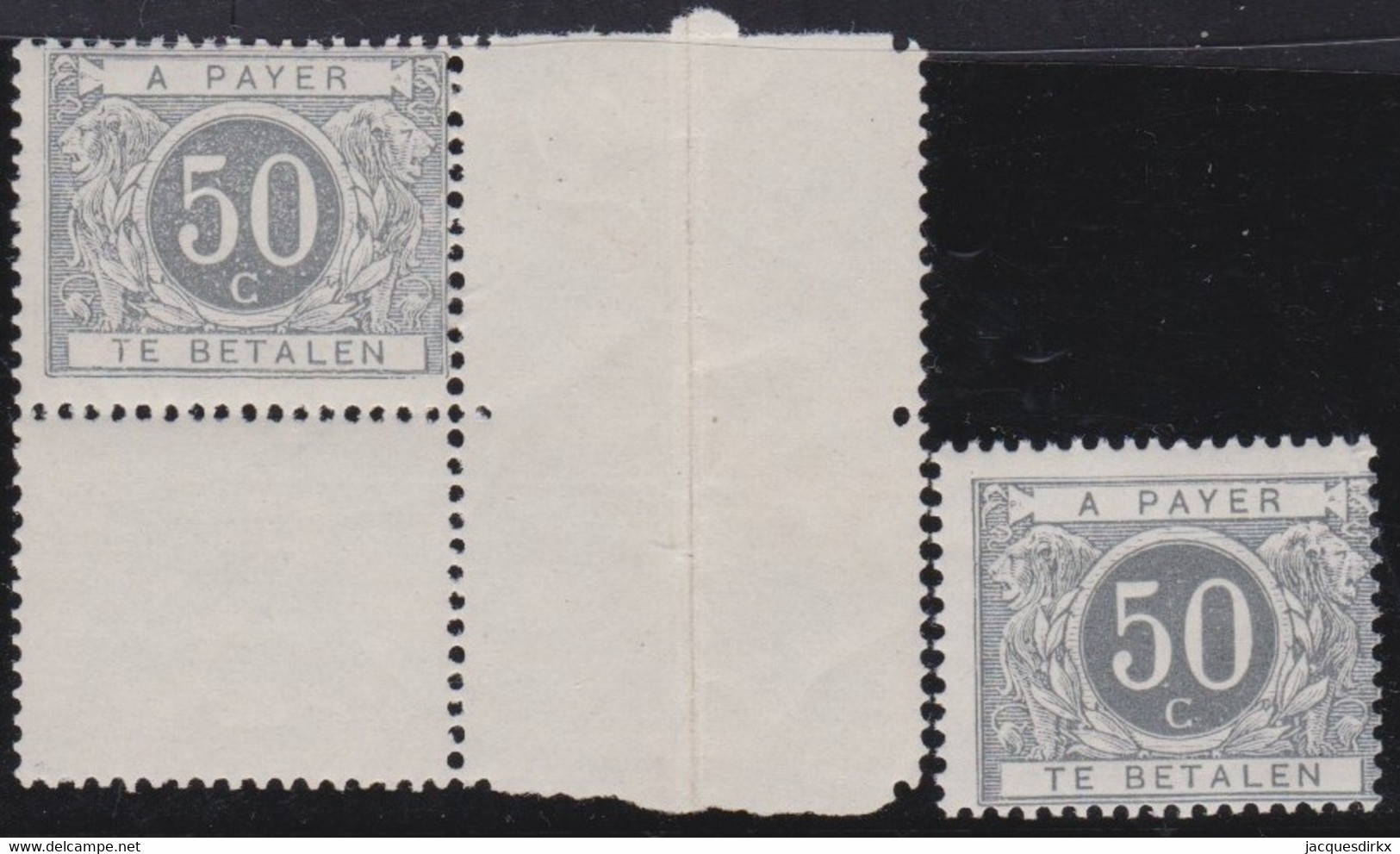 Belgie  .   OBP  .   Taxe 9/9a  .  2 Nuances       .   **   .      Postfris   .    /  .   Neuf SANS Charniére - Stamps