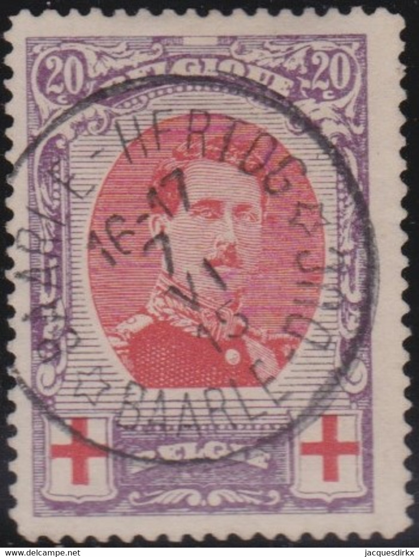 Belgie  .   OBP  .    134A  .  Perf. 12      .    O   .      Gebruikt  .    /  .   Oblitéré - 1914-1915 Rotes Kreuz