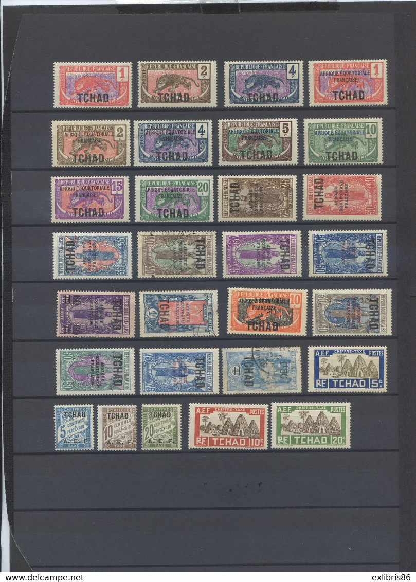 080322// TIMBRES COLONIES FRANCAISES....LE TCHAD - Other & Unclassified
