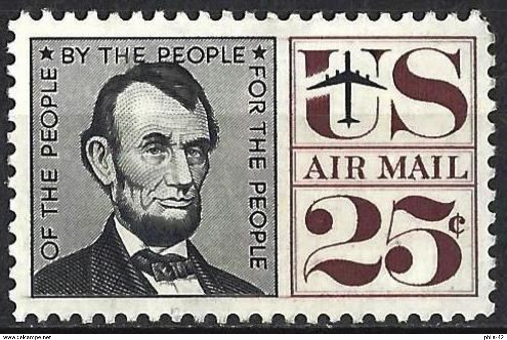 United States 1960 - Mi 778x - YT Pa 60 ( Abraham Lincoln ) MNG - 2b. 1941-1960 Ongebruikt