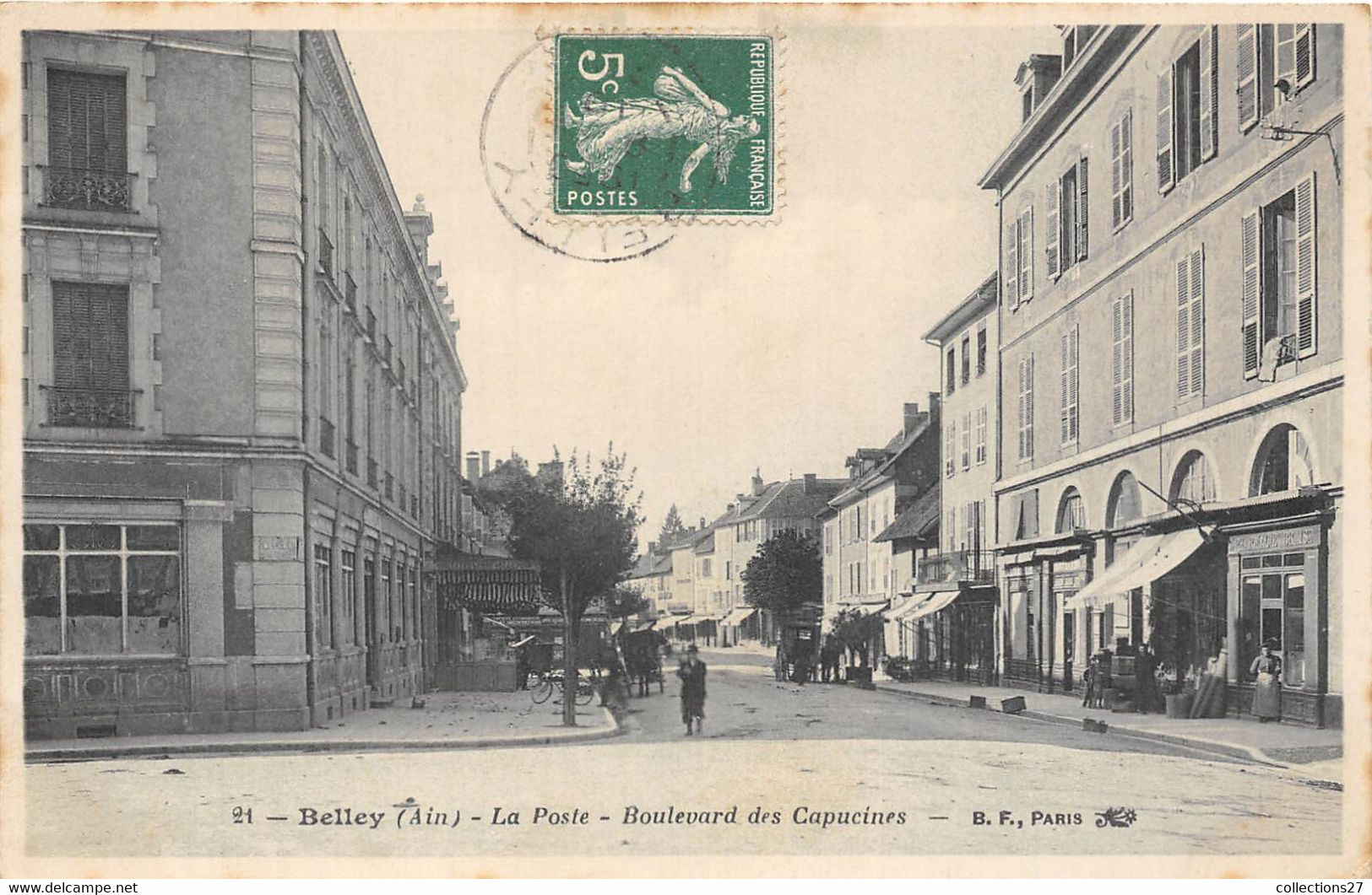 01-BELLEY- LA POSTE BOULEVARD DES CAPUCINES - Belley