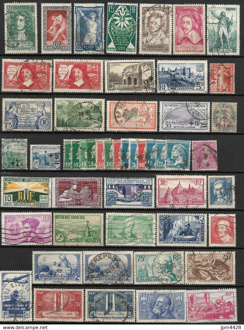 France Lot 230  Timbres Oblitérés  - Avant 1960 - Bon Lot Varié (*) - Lots & Kiloware (mixtures) - Max. 999 Stamps