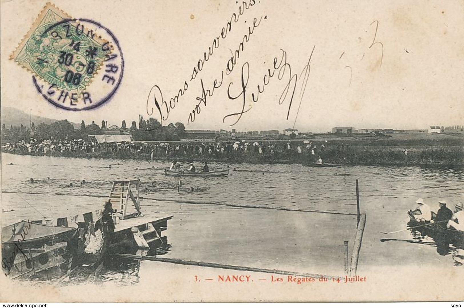 Régates Du 14 Juillet à Nancy Rowing Vers Chabris Indre - Aviron