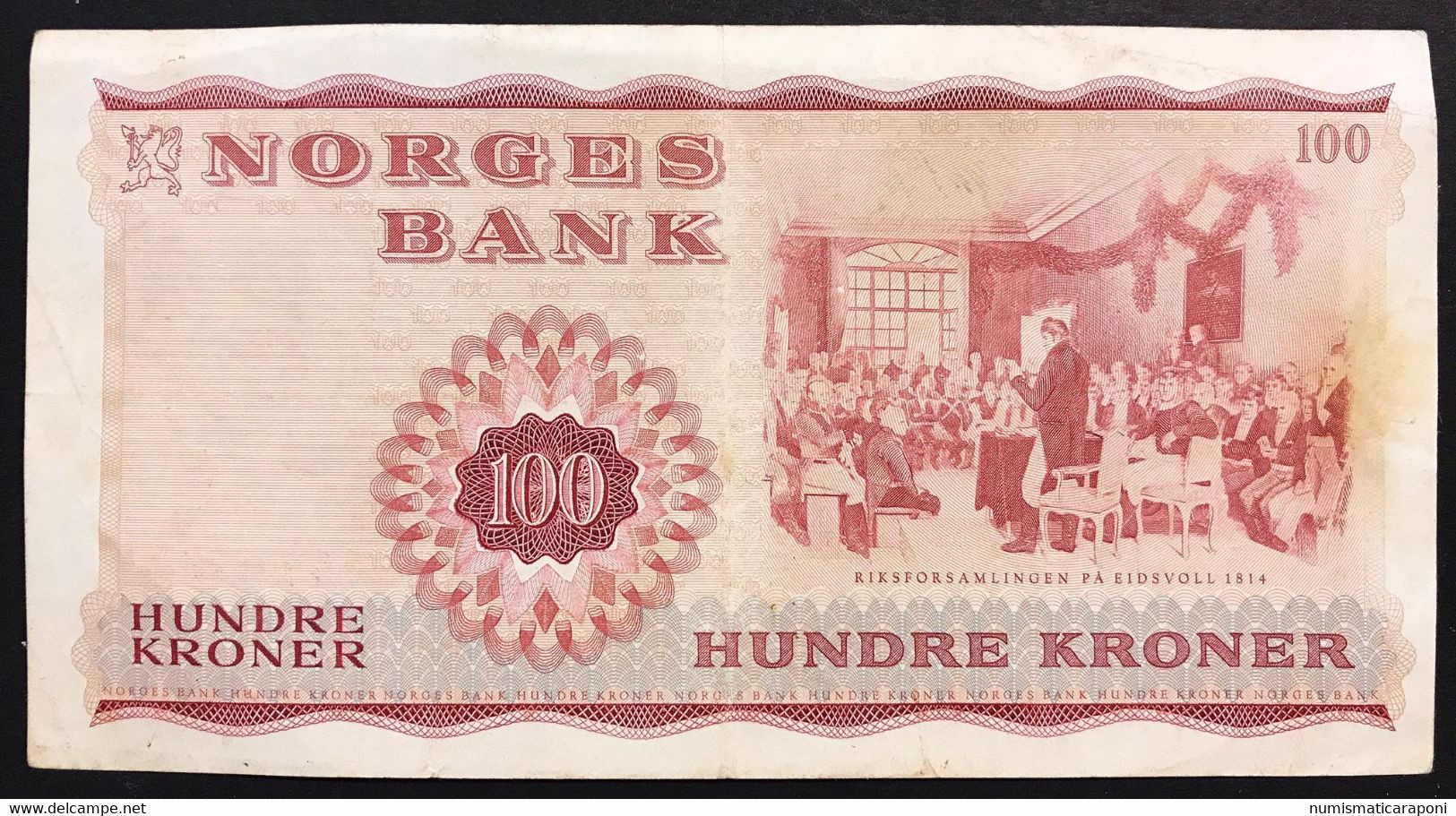 Norvegia Norges Bank 100 Kroner 1969 Bb+ LOTTO 3859 - Norvège