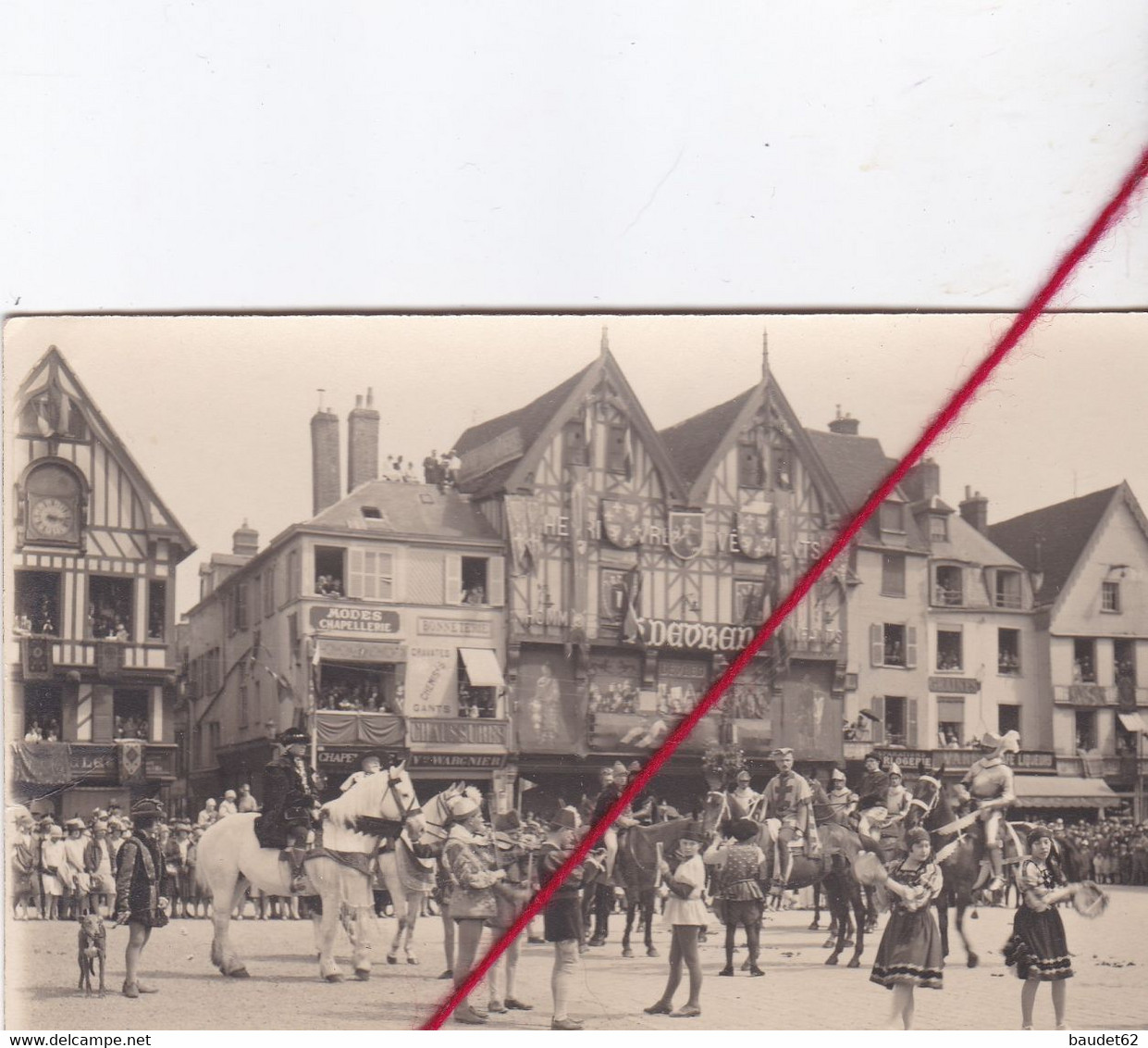 CP 60 -   BEAUVAIS   -  FETE JEANNE HACHETTE    24  JUIN  1928 - Beauvais