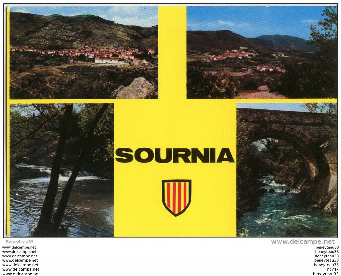 CP (Réf : O 701) SOURNIA (66 PYRÉNÉES-ORIENTALES) MULTI VUES - Sournia