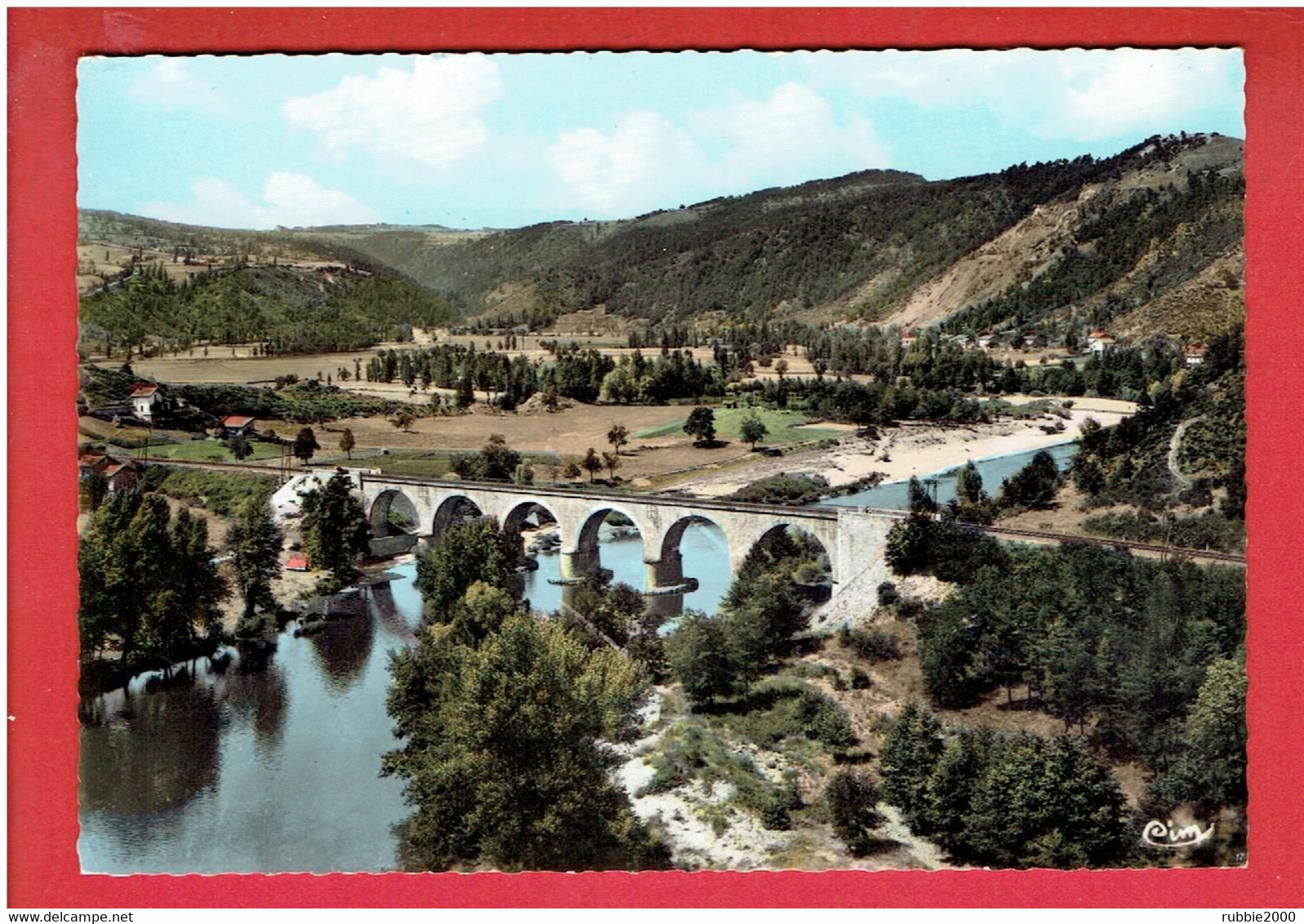 RETOURNAC LE PONT DE CHANGUES ET VILLAGE DE COTTIER ET DE VOUSSE CARTE EN TRES BON ETAT - Retournac