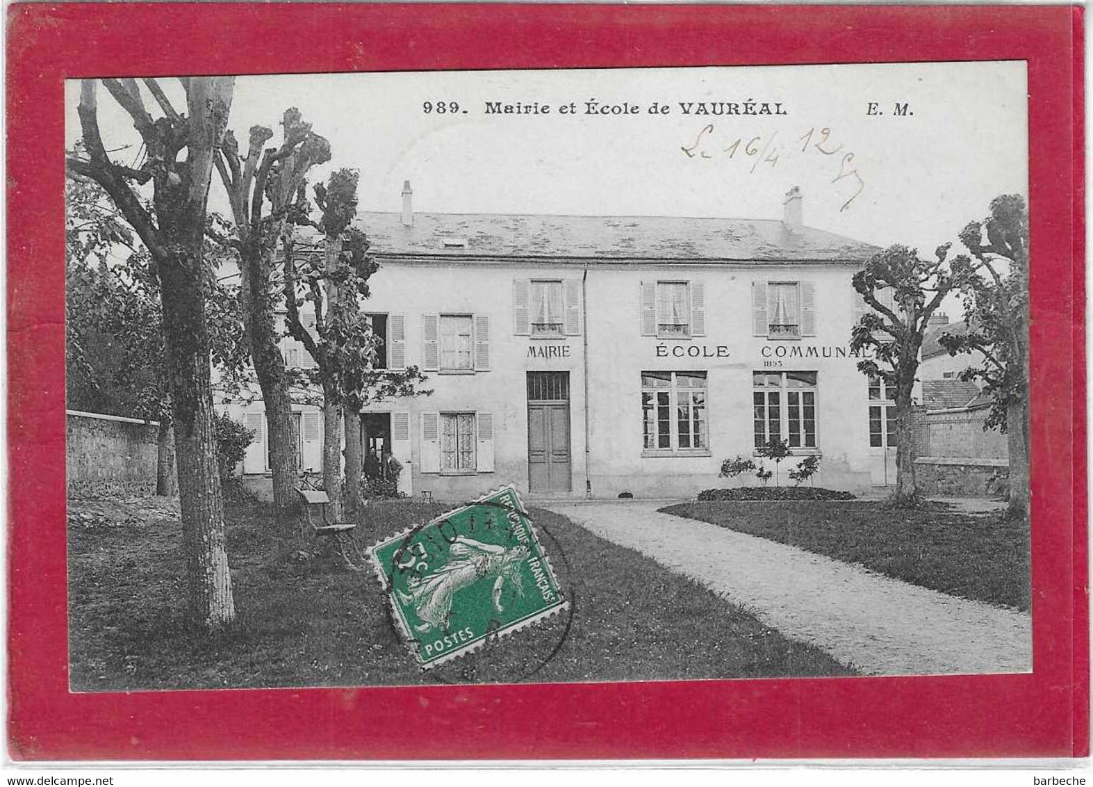 95,- Mairie Et Ecole De VAUREAL - Vauréal