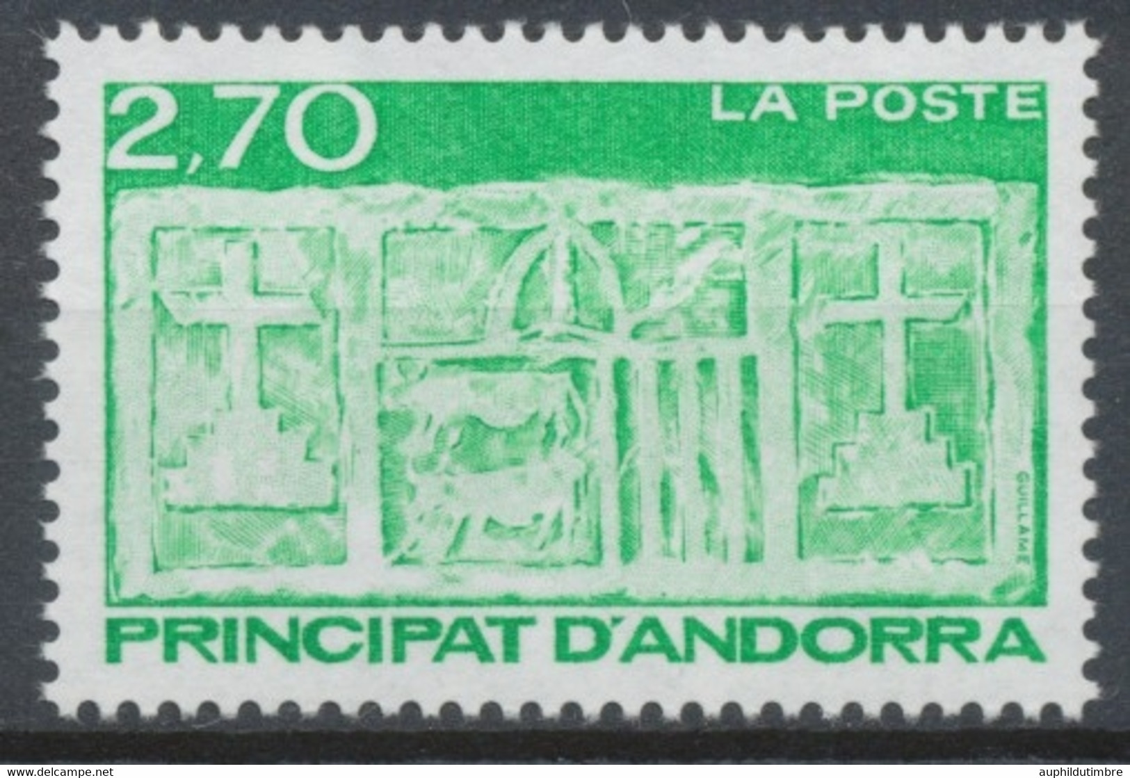 Andorre FR N°472 2f.70 Vert/vert Clair N** ZA472 - Ongebruikt