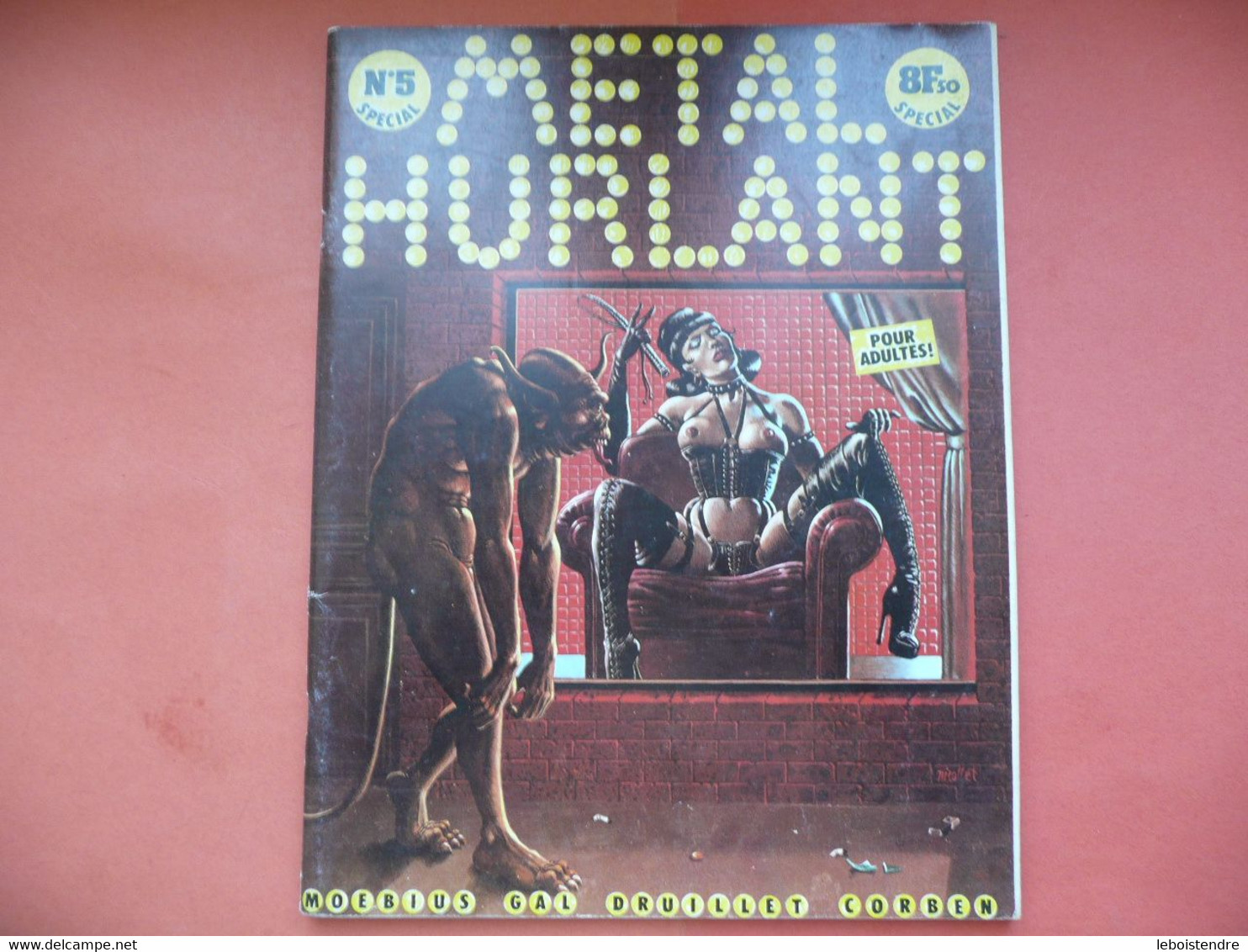 METAL HURLANT N 5 SPECIAL MOEBIUS GAL DRUILLET CORBEN F'MURR JANVIER 1976 TRIMESTRIEL LES HUMANOIDES ASSOCIES - Métal Hurlant