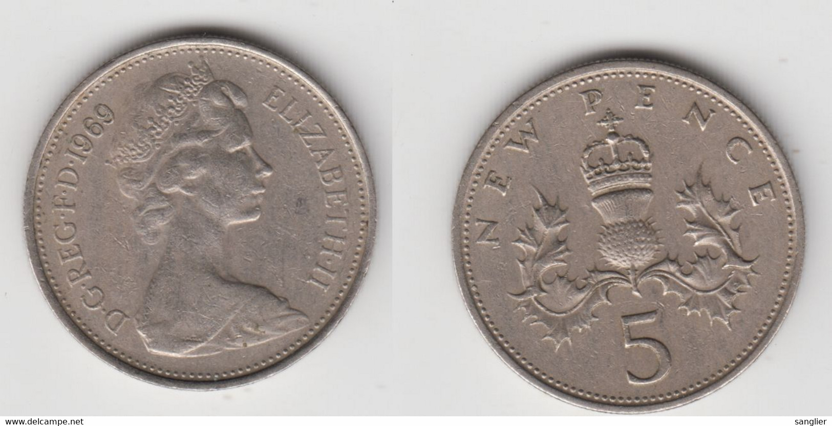 5 NEW PENCE 1969 - 5 Pence & 5 New Pence