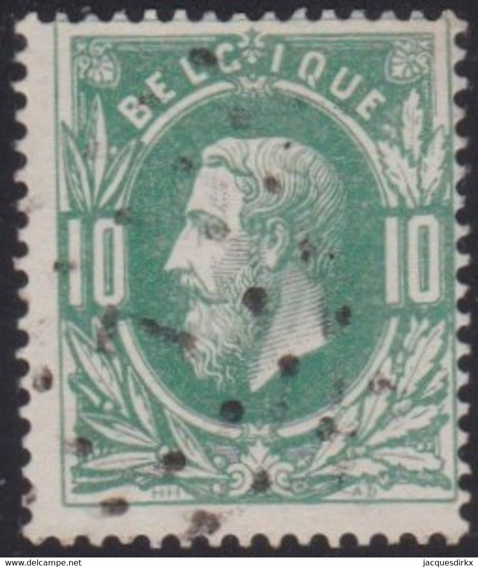 Belgie   .  OBP   .   30   .   LP7       .     O .    Gebruikt  . / .   Oblitéré - 1869-1883 Léopold II