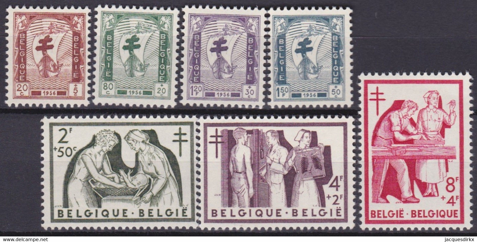 Belgie   .  OBP   .    998/1004   .     **   .     Postfris  . / .   Neuf SANS Charniére - Ungebraucht