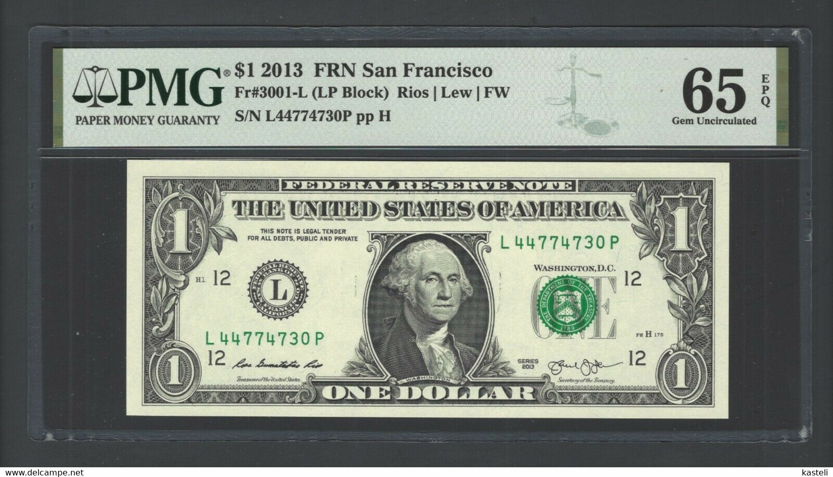 USA  United States Of America  1 $  2013 - Billets Des États-Unis (1928-1953)