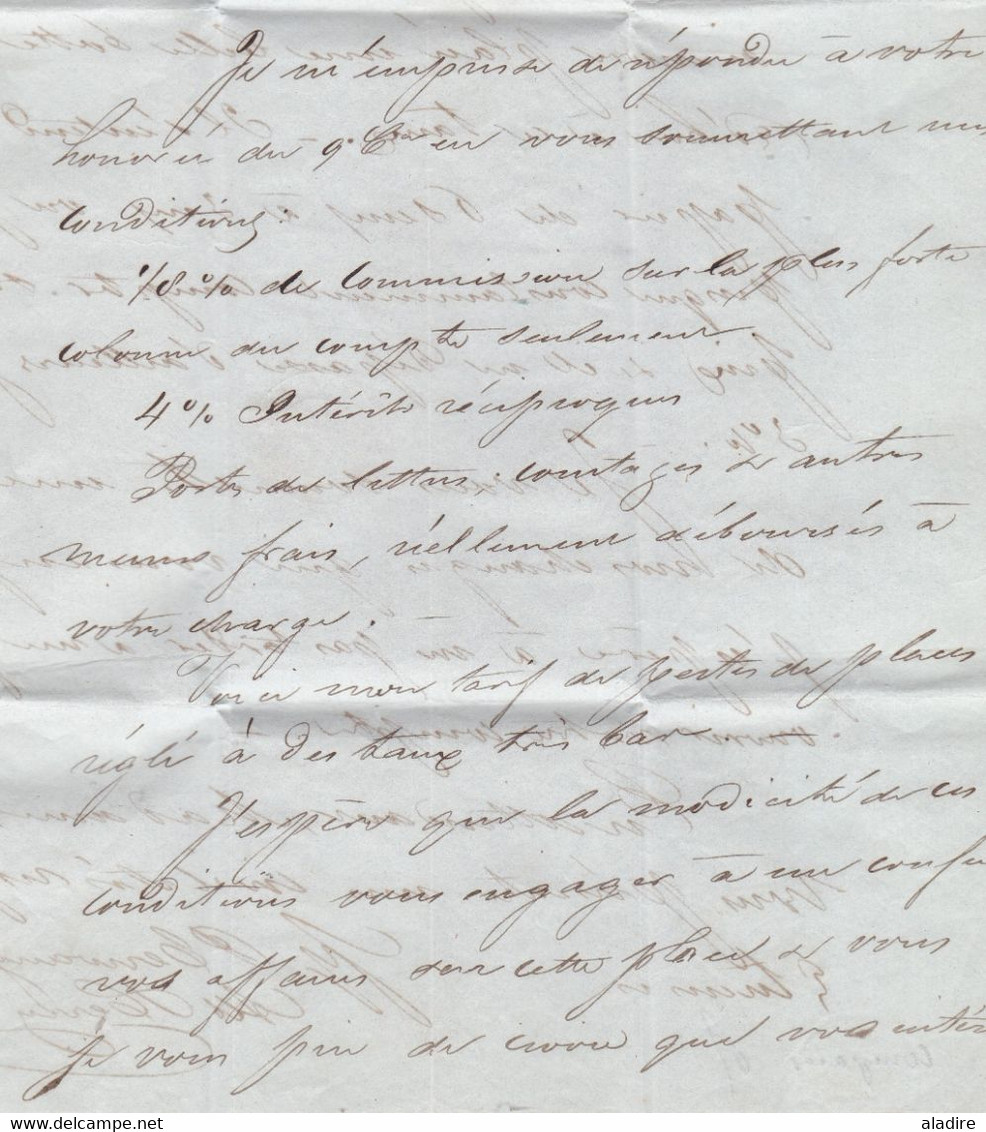 1842 - Lettre pliée en français d' ANVERS ANTWERPEN vers MONS Bergen + documents Cours des fonds et Recouvrements