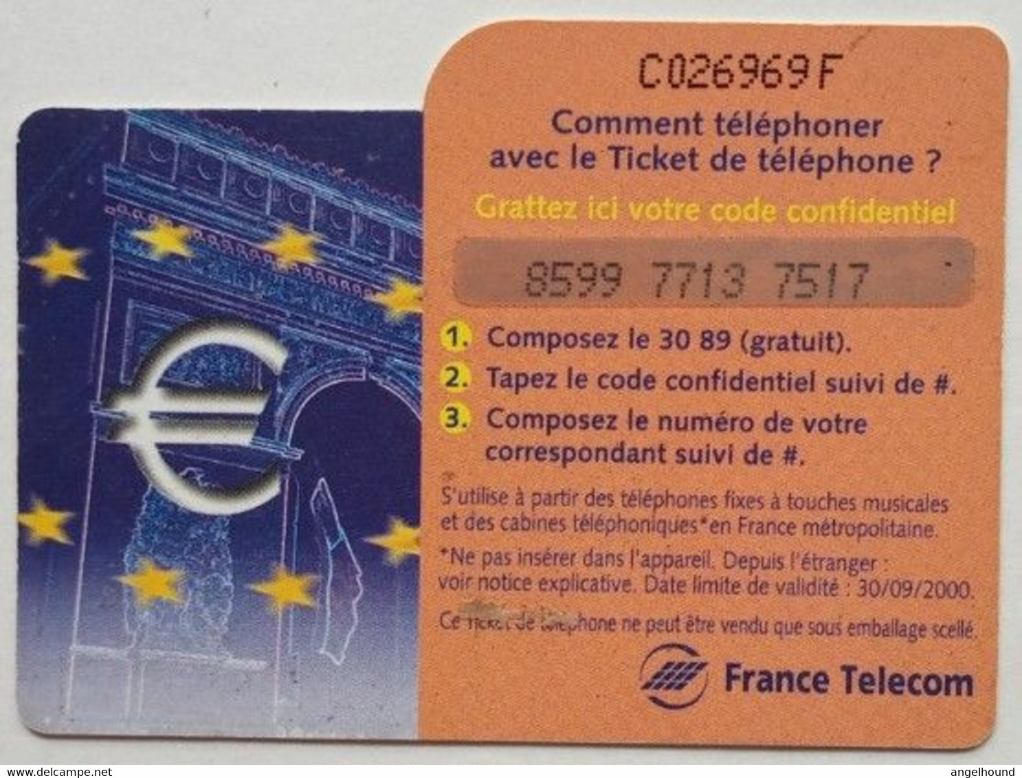 France Telecom Ticket 100 Francs - Tickets FT